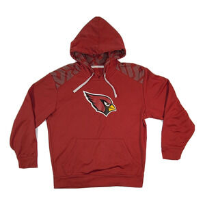 Majestic Arizona Cardinals Thermabase Hoodie Hooded Sweatshirt Size Medium